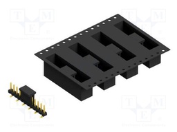 Connector: pin strips; pin header; male; PIN: 12; 2.54mm; SMT; 1x12