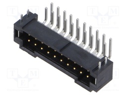 Connector: PCB to PCB; male; PIN: 20; 2mm; gold-plated; THT; socket