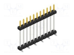 Connector: pin strips; pin header; male; PIN: 11; 2mm; SMT; 1x11