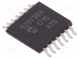 PIC microcontroller; Memory: 2.3kB; SRAM: 201B; EEPROM: 64B; SMD