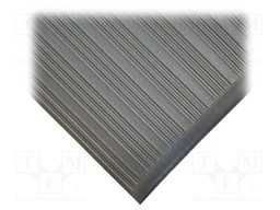 Anti fatigue mat; Width: 0.6m; L: 18.3m; Mat: PVC,foam; Colour: grey