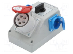 Switch socket; IP44; wall mount