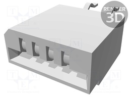 Connector: FFC (FPC); straight; PIN: 4; NON-ZIF; THT; 1mm