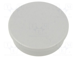 Magnet: permanent; neodymium; H: 8.5mm; 14N; Ø: 25mm; Colour: grey