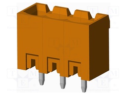 Connector: pluggable terminal block; socket; male; on PCBs