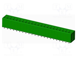 Connector: PCB terminal block; terminal; angled; Plating: tinned