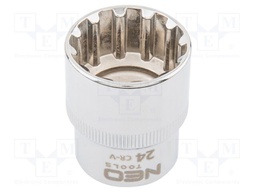 Socket; socket spanner,spline (12-angles); 24mm; 1/2"