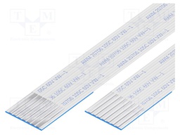 FFC cable; Cores: 7; Cable ph: 1mm; contacts on the same side