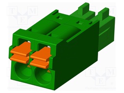 Connector: pluggable terminal block; plug; female; straight; 5.5A