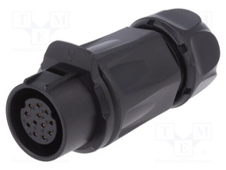 Plug; Connector: circular; size 20; 02; female; PIN: 12; for latch