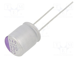 Capacitor: polymer; 330uF; 25VDC; ESR: 14mΩ; SEPF; SMD; ±20%