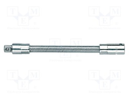 Extension; socket spanner; square; 1/4"; 1/4"; Plating: chromium