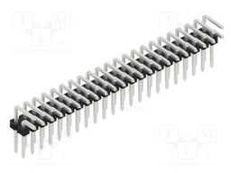 Connector: pin strips; pin header; male; PIN: 44; 2.54mm; THT; 2x22