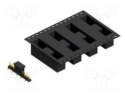 Connector: pin strips; pin header; male; PIN: 10; 2.54mm; SMT; 1x10