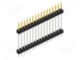 Connector: pin strips; pin header; male; PIN: 16; 2.54mm; THT; 1x16