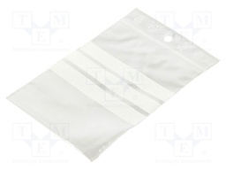 Self-seal bag; L: 100mm; Width: 70mm; Thick: 50um; polyetylene
