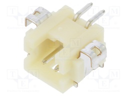 Socket; wire-board; male; DF13; 1.25mm; PIN: 2; SMT; on PCBs; tinned