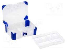 Container: compartment box; 165x120x65mm; polypropylene
