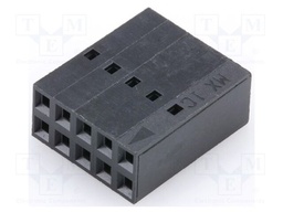Plug; wire-board; female; SL; 2.54mm; PIN: 10; w/o contacts