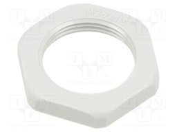 Nut; M25; PA; Thread: metric; Pitch: 1.5; for cable glands