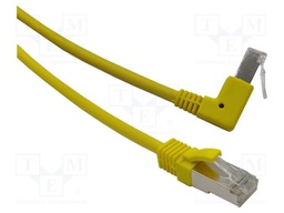 Patch cord; F/UTP; Cat: 6; RJ45 plug,RJ45 down angled plug; Cu