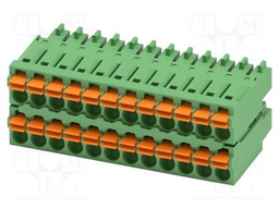 PCB connector, nominal cross section: 1.5 mm?, color: green,