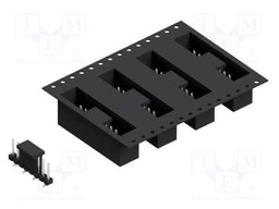 Connector: pin strips; pin header; male; PIN: 8; 2.54mm; SMT; 1x8