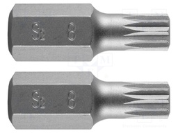 Screwdriver bit; spline (12-angles); XZN M8; Overall len: 30mm