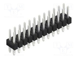Connector: pin strips; pin header; male; PIN: 24; 2.54mm; THT; 2x12