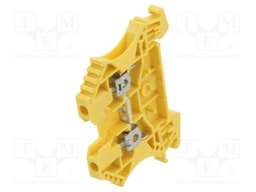 Splice terminal: rail; 24A; 800V; screw terminal; yellow; 2.5mm2