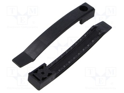 Screw mounted clamp; polyamide 6.6; black; W: 20mm; L: 135mm
