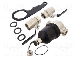 Dirt separator; max.10bar; Filter: magnetic,mesh; 500um; 9000Gs