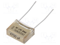 Capacitor: paper; 4.7nF; 500VAC; 10.2mm; ±10%; THT; Series: PME261