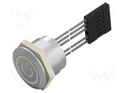 Switch: capacitive; Pos: 2; SPST; 1A/24VDC; IP68; OFF-ON; Ø19.2mm