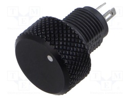 Potentiometer: shaft; single turn; 10kΩ; ±20%; 1W; linear; soldered