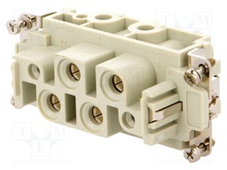 Connector: HDC; female; CX; PIN: 6(4+2); size 77.27; 400/690V