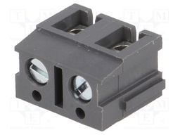 PCB terminal block; angled 90°; 7.5mm; ways: 2; on PCBs; 2.5mm2
