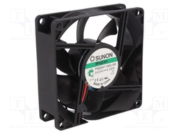 Fan: DC; axial; 24VDC; 80x80x25mm; 101.4m3/h; 44.7dBA; Vapo; 4800rpm