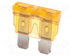 Fuse: fuse; 5A; 32VDC; automotive; 19.09mm; 19.09x5.12x18.87mm