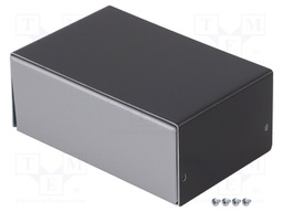Enclosure: with panel; X: 100mm; Y: 153mm; Z: 63mm; aluminium; silver