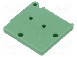 End piece; green; UL94V-0; Conform to: UL