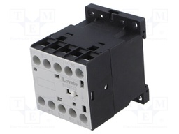 Contactor: 4-pole; NO x4; 24VDC; 9A; for DIN rail mounting; BG