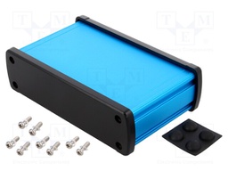 Enclosure: multipurpose; X: 146.6mm; Y: 89mm; Z: 41.6mm; aluminium
