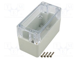 Enclosure: multipurpose; X: 60mm; Y: 120mm; Z: 75mm; ZP; light grey