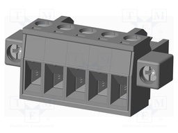 Connector: pluggable terminal block; plug; female; straight; grey