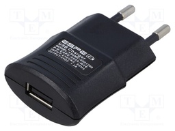 Power supply: switched-mode; 5VDC; 1.2A; Out: USB; 6W; Plug: EU; 68%