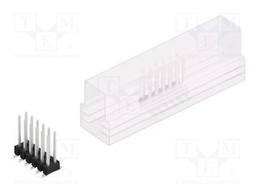 Connector: pin strips; pin header; male; PIN: 12; 2.54mm; SMT; 2x6
