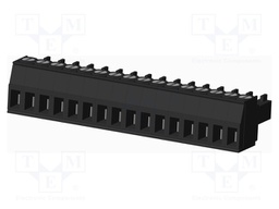 Connector: pluggable terminal block; plug; female; straight; 300V