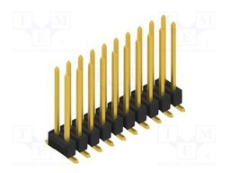 Connector: pin strips; pin header; male; PIN: 20; 2.54mm; SMT; 2x10