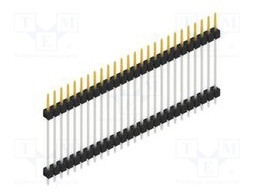 Connector: pin strips; pin header; male; PIN: 26; 2.54mm; THT; 1x26